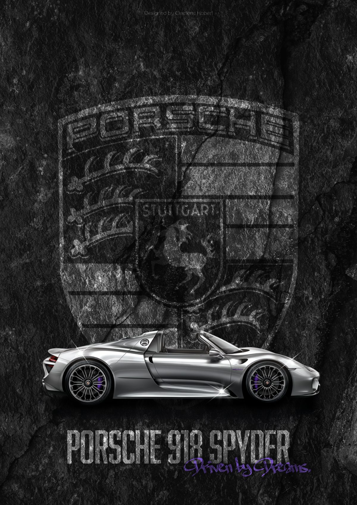 Porsche 918 Spyder – Automotive Poster Design
