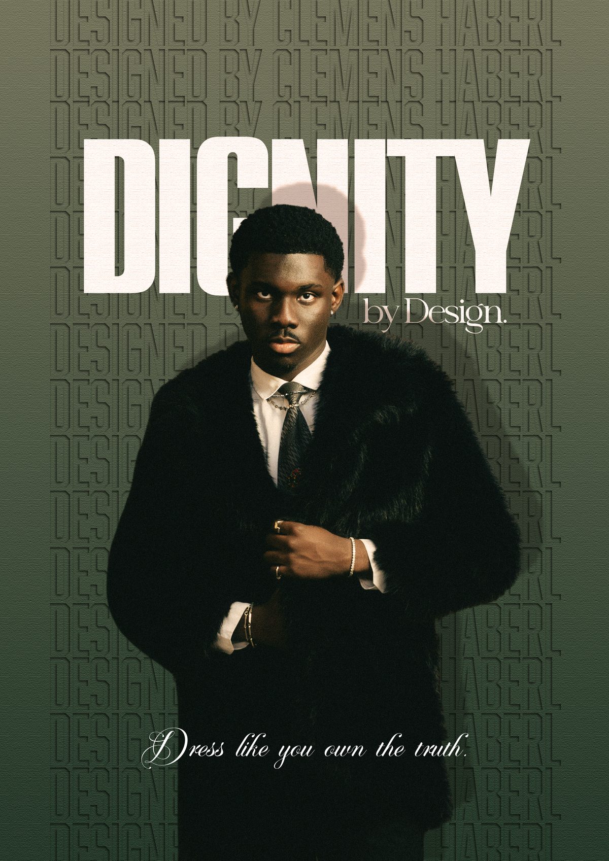 Dignity by Design – Fashion-Editorial Poster Design