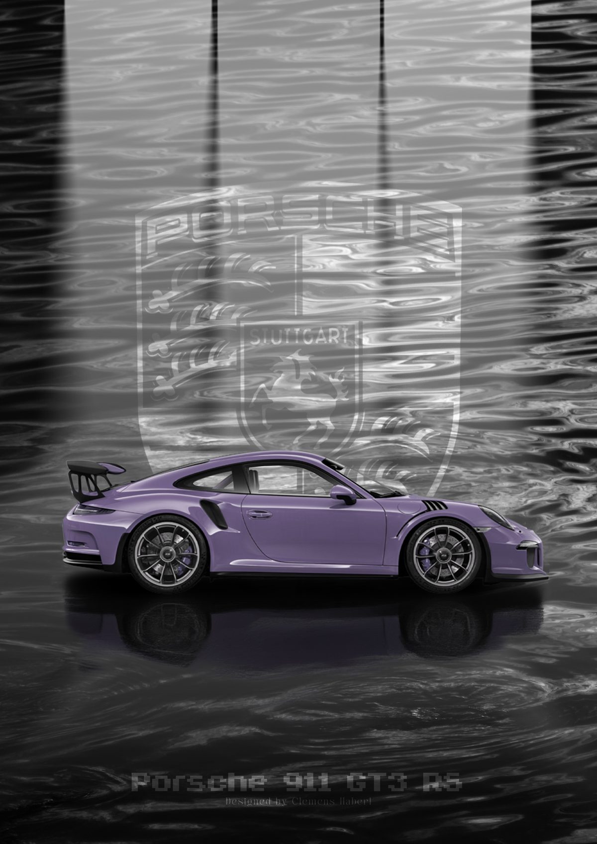 Porsche 911 GT3 RS – Automotive Poster Design